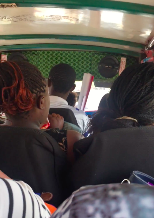 Inside a matatu