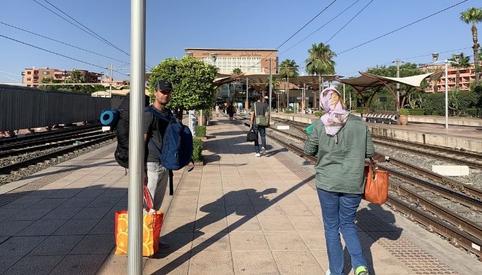 Changing Trains in Fes fromNador to Marrakesh