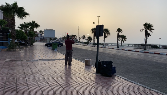 Roadside SupraTours Bus Station. Crossing Borders Dakhla to Mauritania. While In Africa