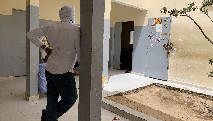 Room where your biometrics and payment will be processed. Crossing Borders Dakhla to Mauritania. While In Africa